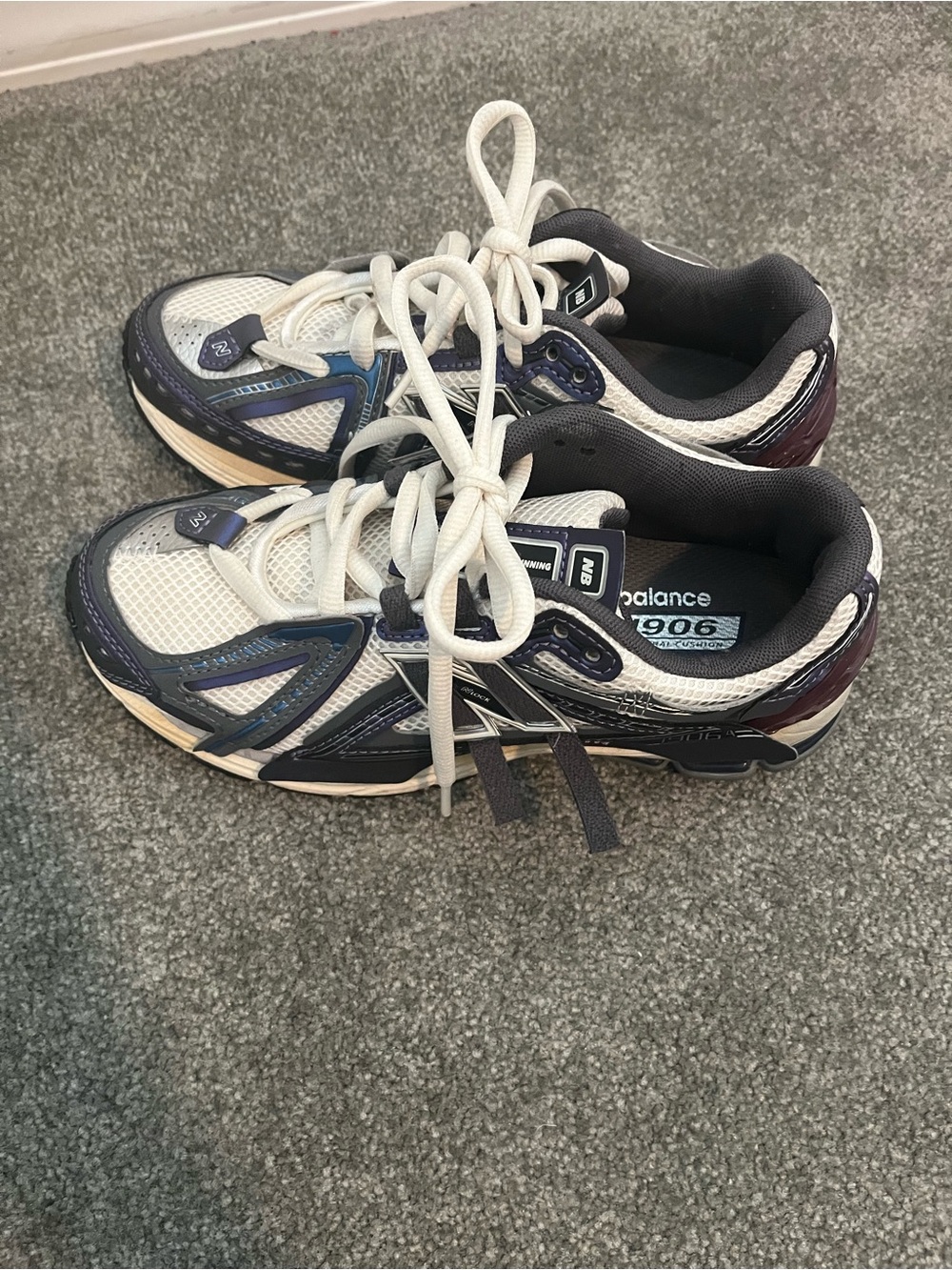 New Balance 1906 White Navy and Purple Women's Sneakers